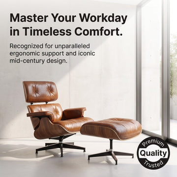 Sillas Estilo Eames con Otomana