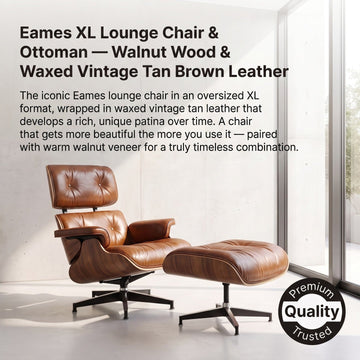 Fauteuils Style Eames avec Ottoman