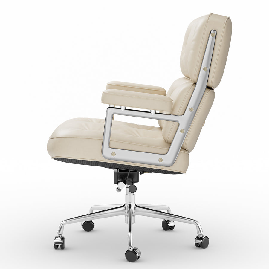 Eames Style Executive Lobby Office Chair - ES104, Black Leather