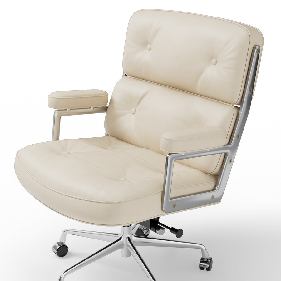 Eames Style Executive Lobby Office Chair - ES104, Black Leather