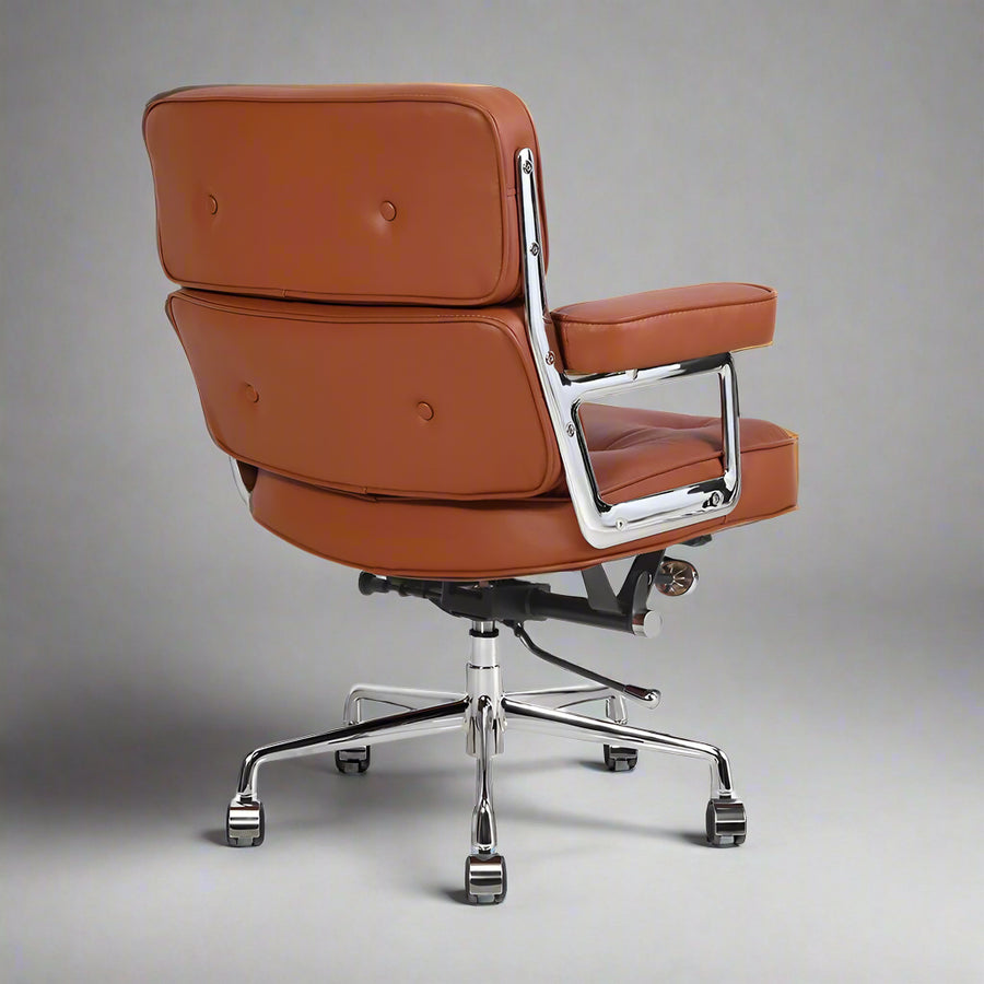 Eames Style Executive Lobby Office Chair - ES104, Black Leather