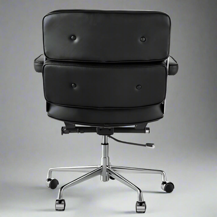 Eames Style Executive Lobby Office Chair - ES104, Black Leather