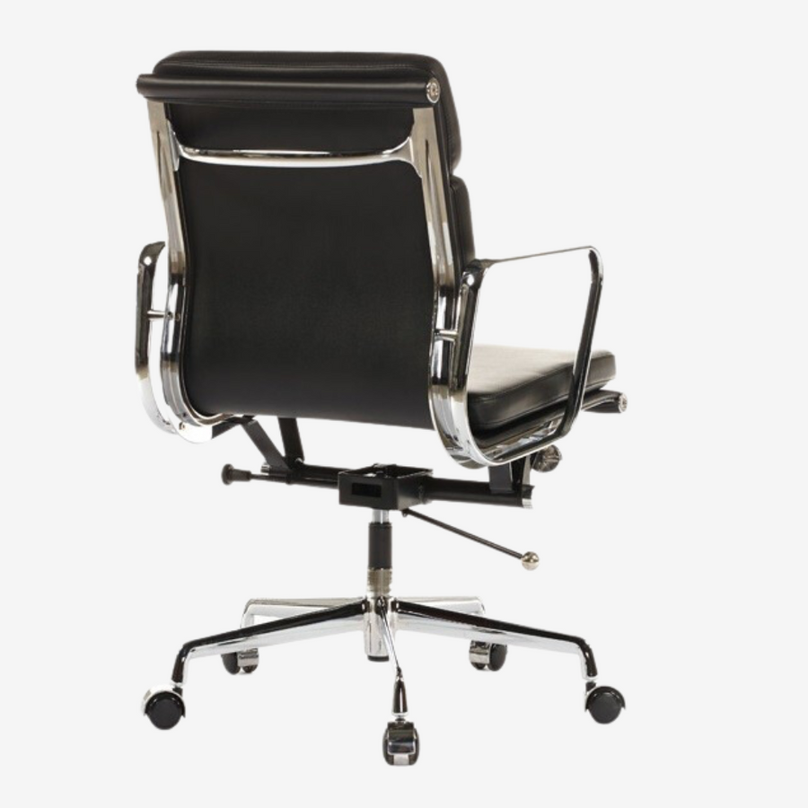 Eames Stylish Soft Pad Office Chair EA 217 - Low Back Cream Leather