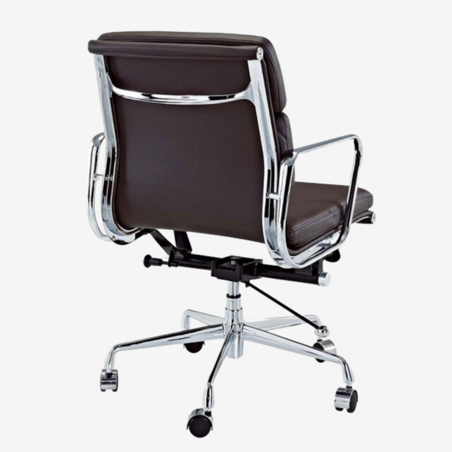 Eames Stylish Soft Pad Office Chair EA 217 - Low Back Cream Leather