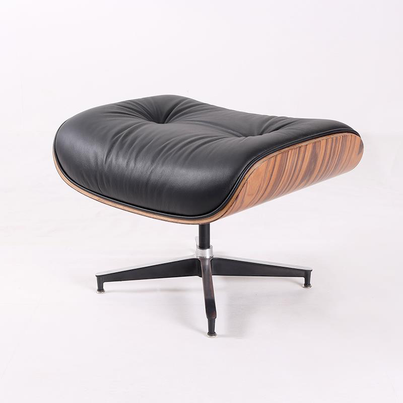 Charles Eames Style XL Version Lounge Chair & Ottoman – Rosewood, Black & White