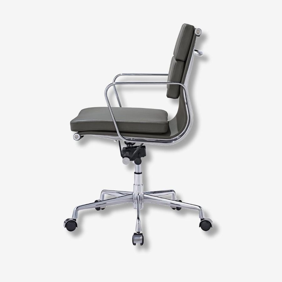 Eames Stylish Soft Pad Office Chair EA 217 - Low Back Cream Leather