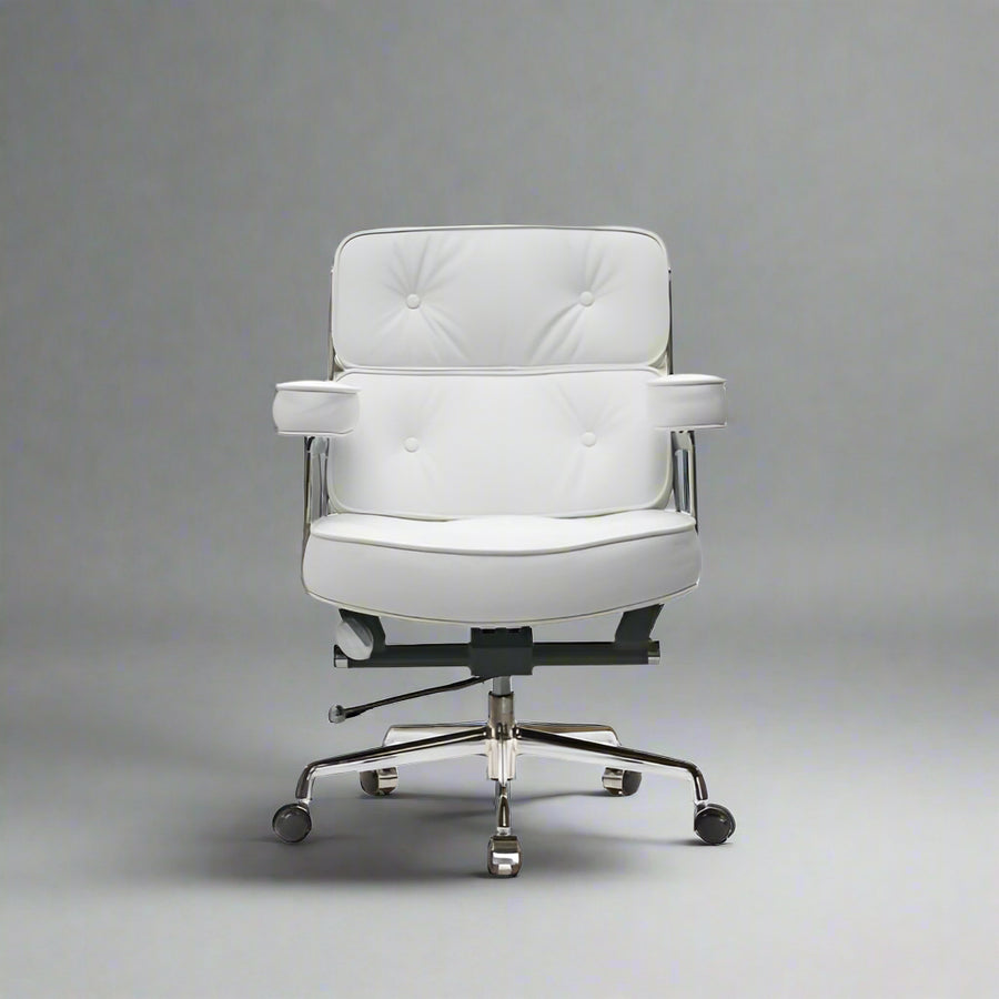 Eames Style Executive Lobby Office Chair - ES104, Black Leather