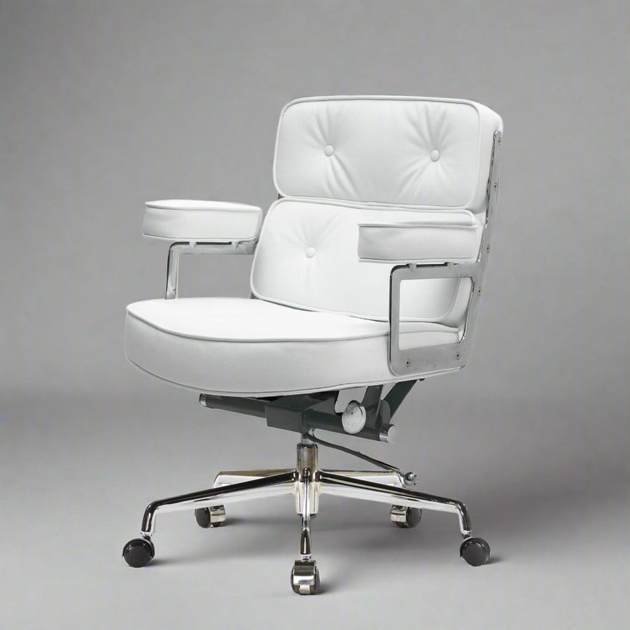Eames Style Executive Lobby Office Chair - ES104, Black Leather