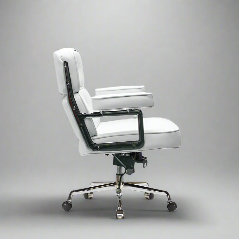 Eames Style Executive Lobby Office Chair - ES104, Black Leather