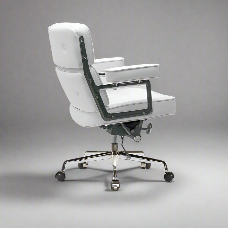 Eames Style Executive Lobby Office Chair - ES104, Black Leather