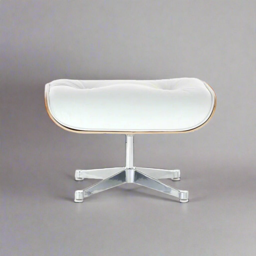 Eames Inspired Mid-Century Iconic Lounge Chair & Ottoman in Rose Wood and Black