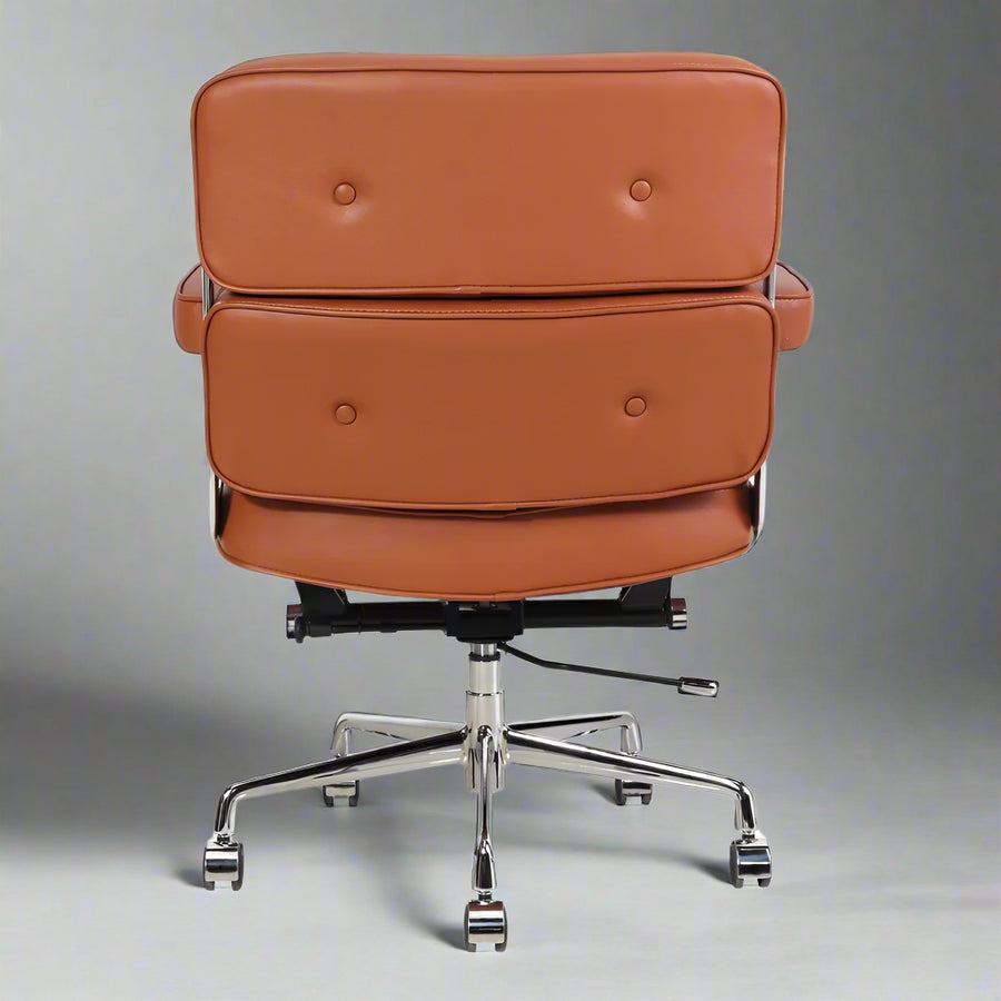 Eames Style Executive Lobby Office Chair - ES104, Black Leather
