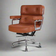 Eames Style Executive Lobby Office Chair - ES104, Black Leather