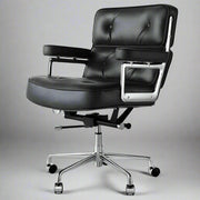 Eames Style Executive Lobby Office Chair - ES104, Brown Leather