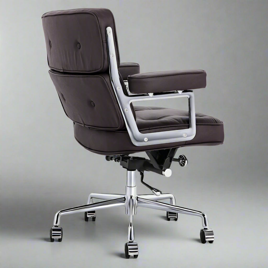 Eames Style Executive Lobby Office Chair - ES104, Black Leather