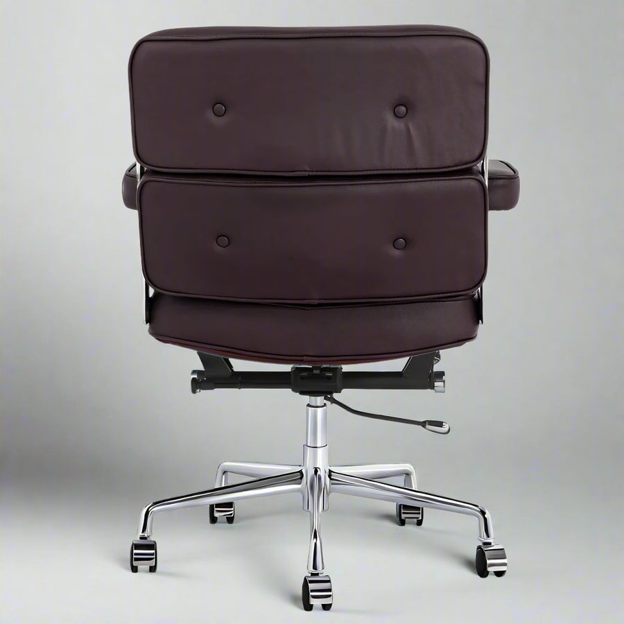 Eames Style Executive Lobby Office Chair - ES104, Black Leather