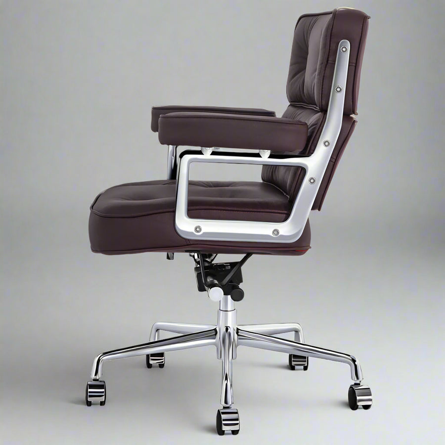 Eames Style Executive Lobby Office Chair - ES104, Black Leather
