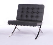Mies Barcelona Pavilion Chair - Premium Italian Leather, Cream
