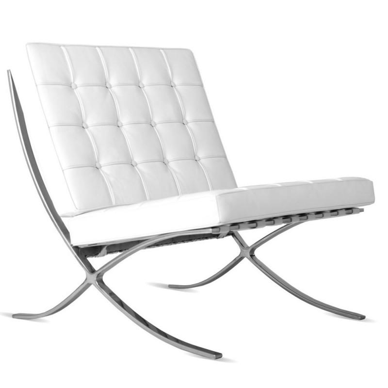 Mies Barcelona Pavilion Chair with Footrest | Black