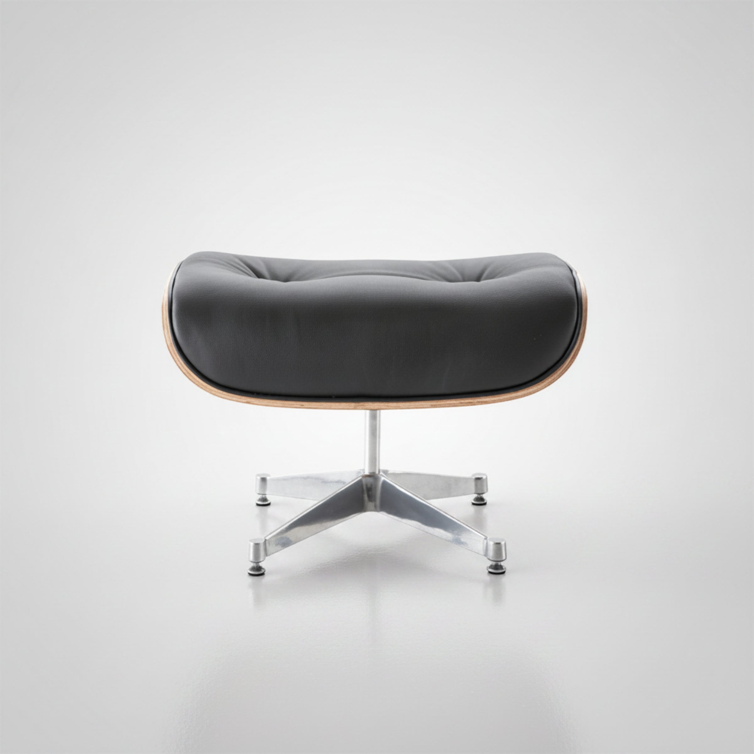 Charles Eames Inspired Iconic Style Lounge Chair & Ottoman - Rosewood & Tan Brown - Aura Furnitures