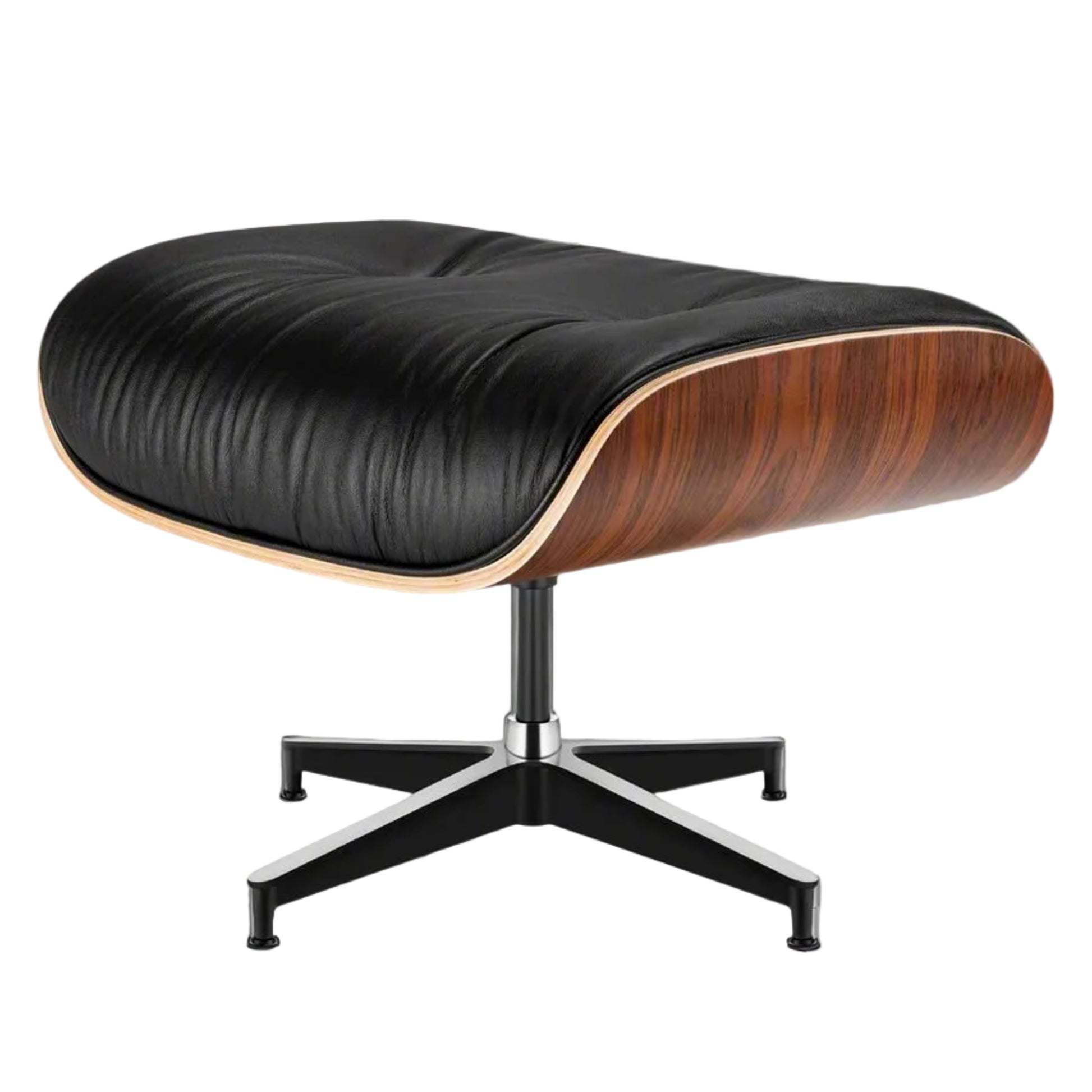 Charles Eames Inspired Modern Lounge Chair & Ottoman Set – XL Ergonomic Design - Aura Furnitures