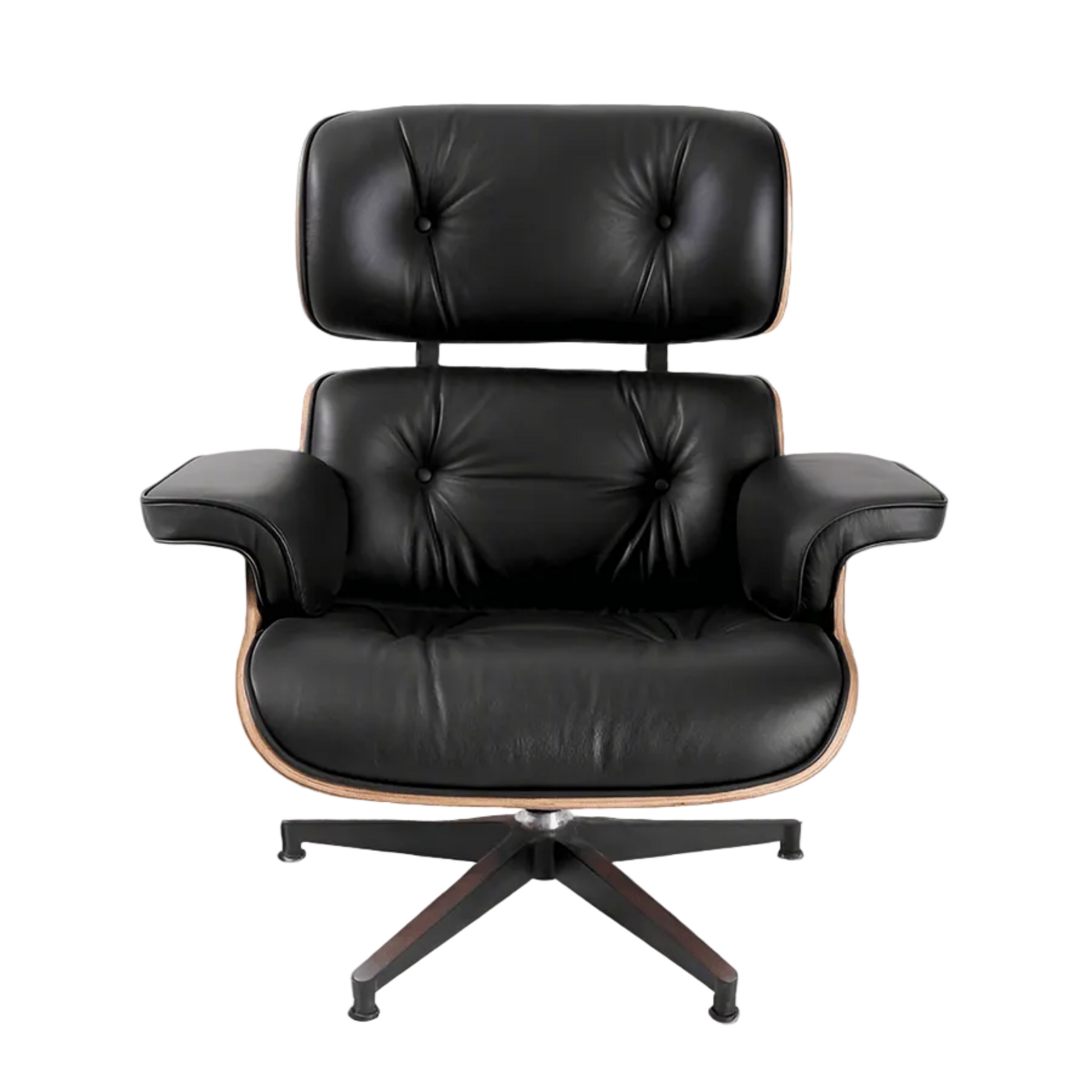 Charles Eames Inspired Modern Lounge Chair & Ottoman Set – XL Ergonomic Design - Aura Furnitures