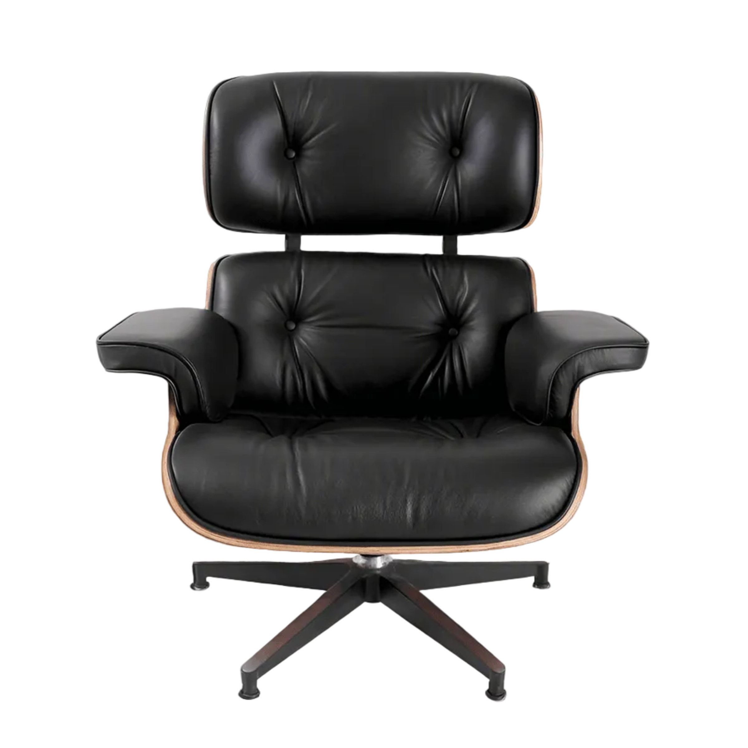 Charles Eames Inspired Modern Lounge Chair & Ottoman Set – XL Ergonomic Design - Aura Furnitures