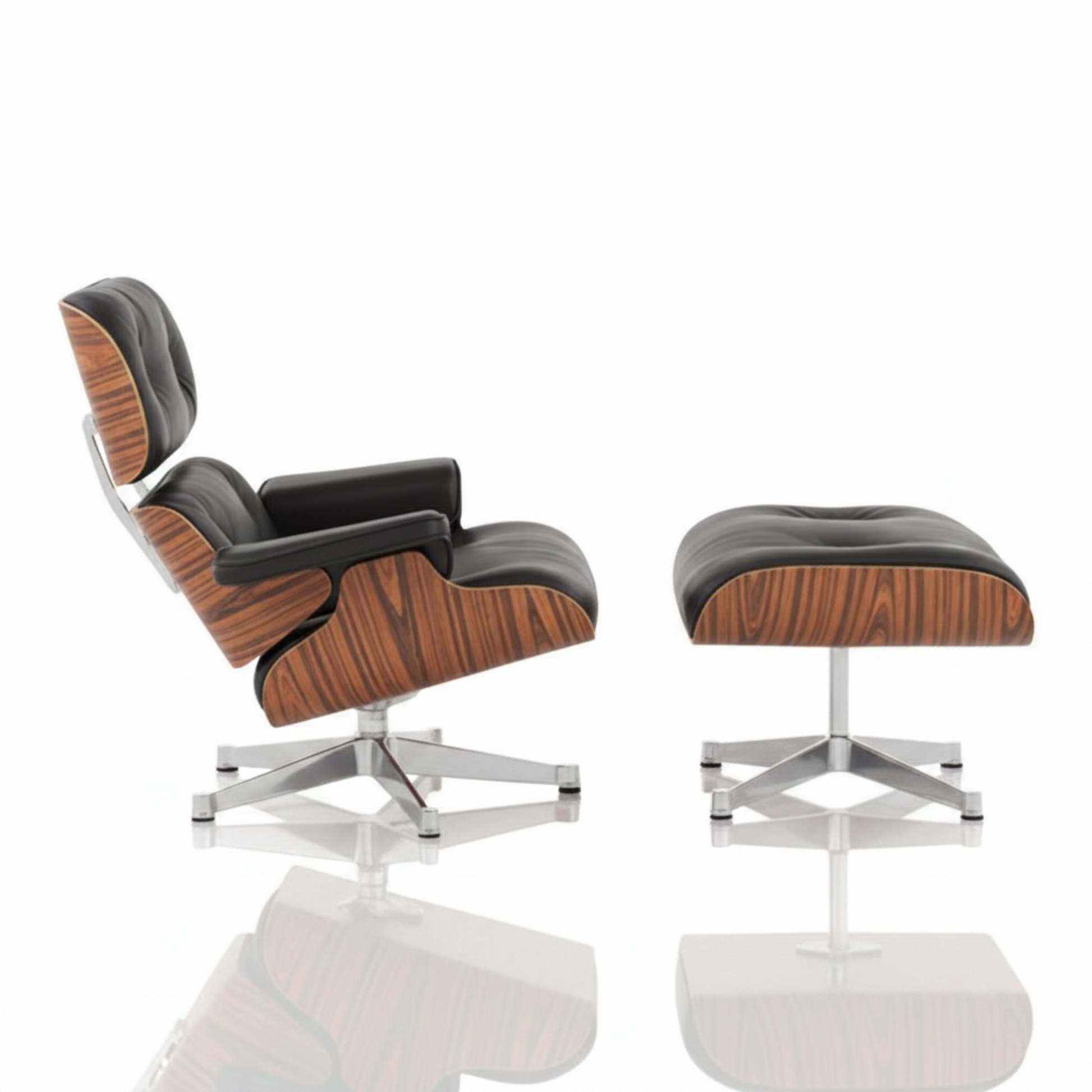 Charles Eames Rose Wood & White 32