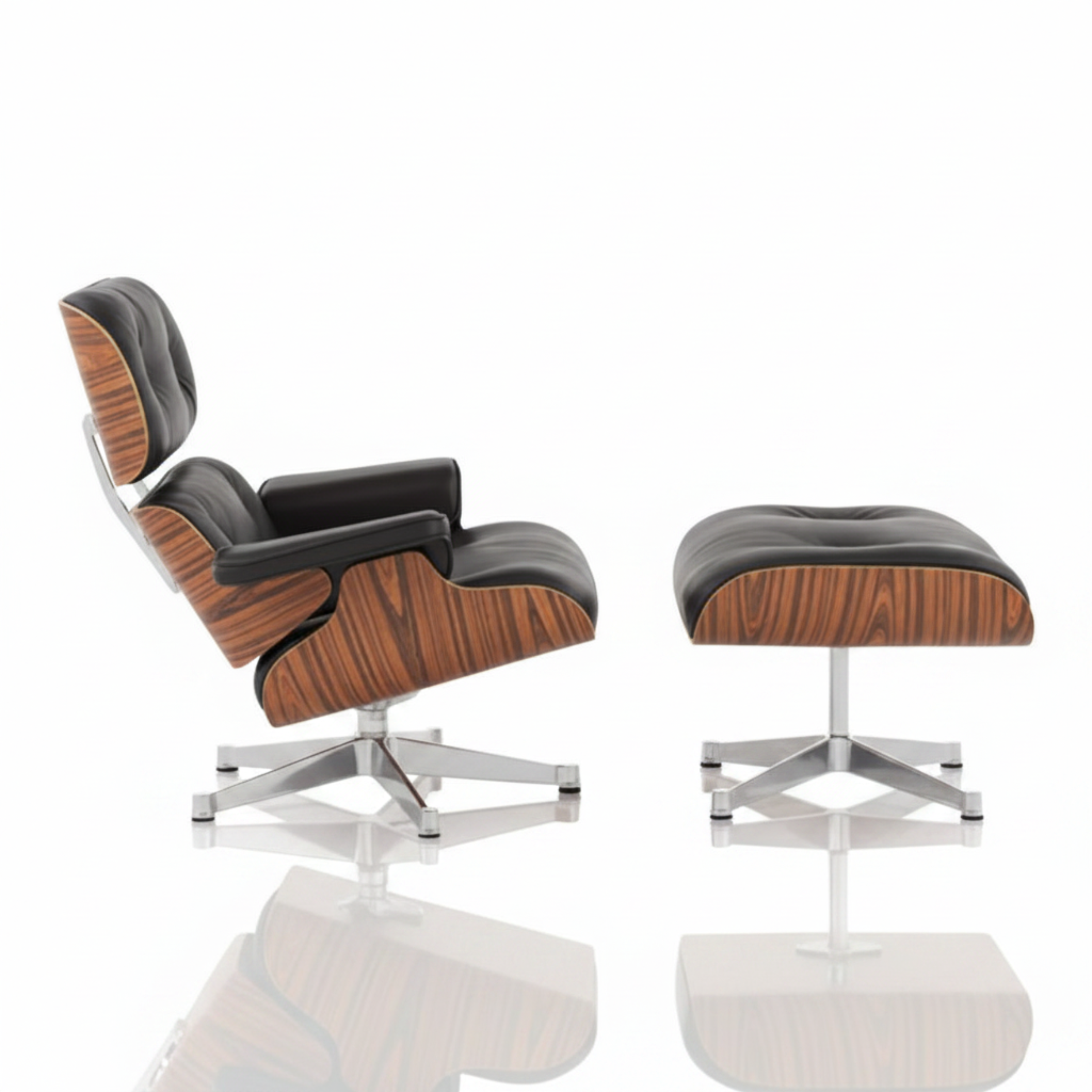 Charles Eames Rose Wood & White 32