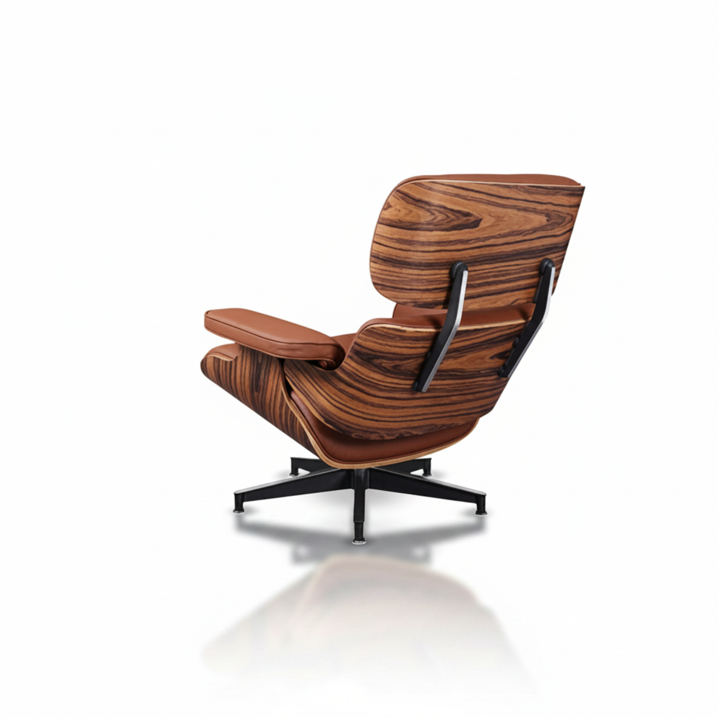 charles-eames-rose-wood-Tan Brown with Black Base 2