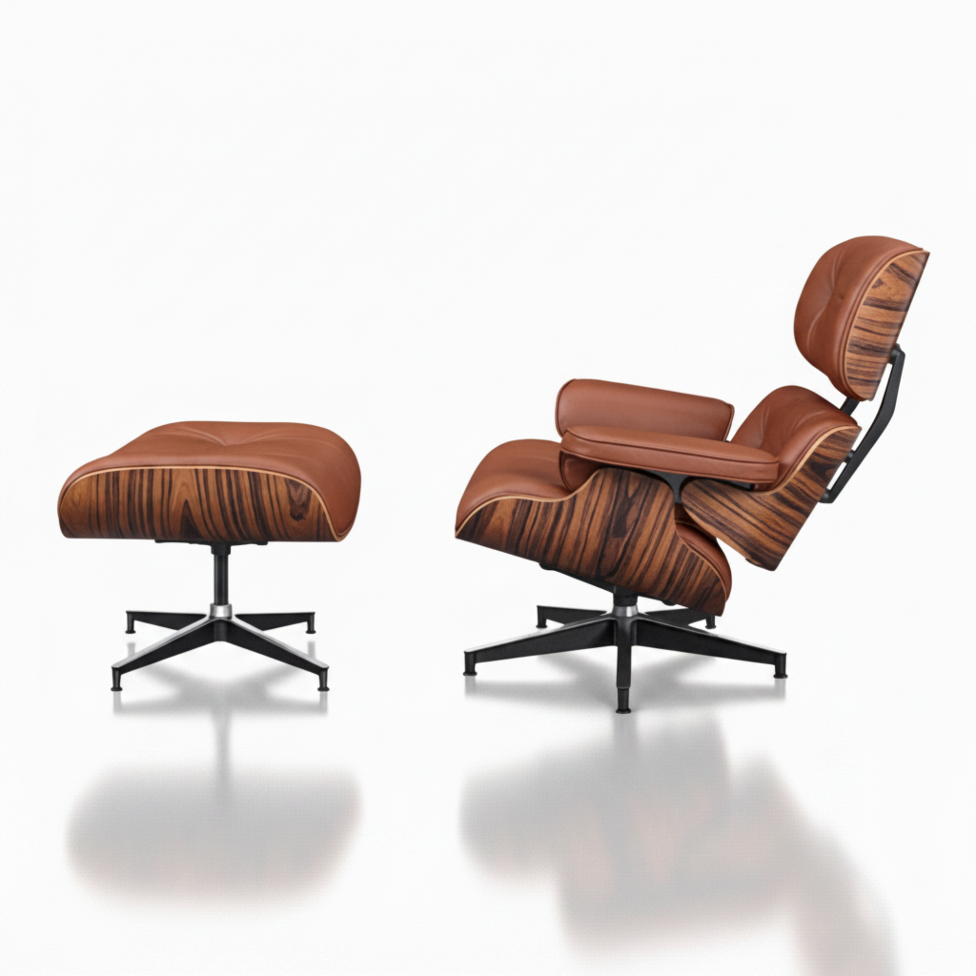 charles-eames-rose-wood-Tan_Brown_with_black_base_