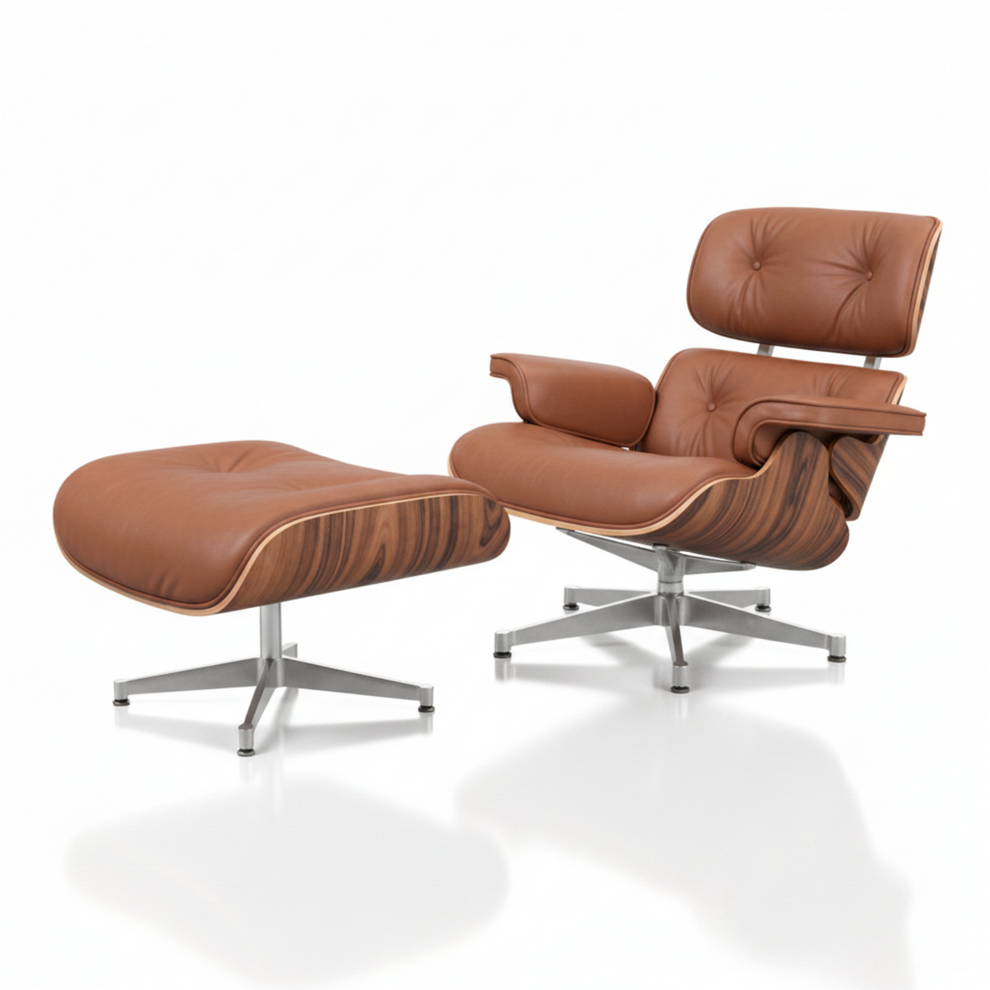 Charles Eames Rose Wood & White 38