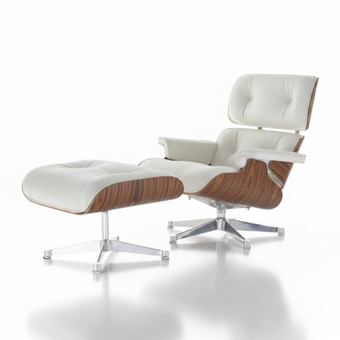 Charles Eames Rose Wood & White 1