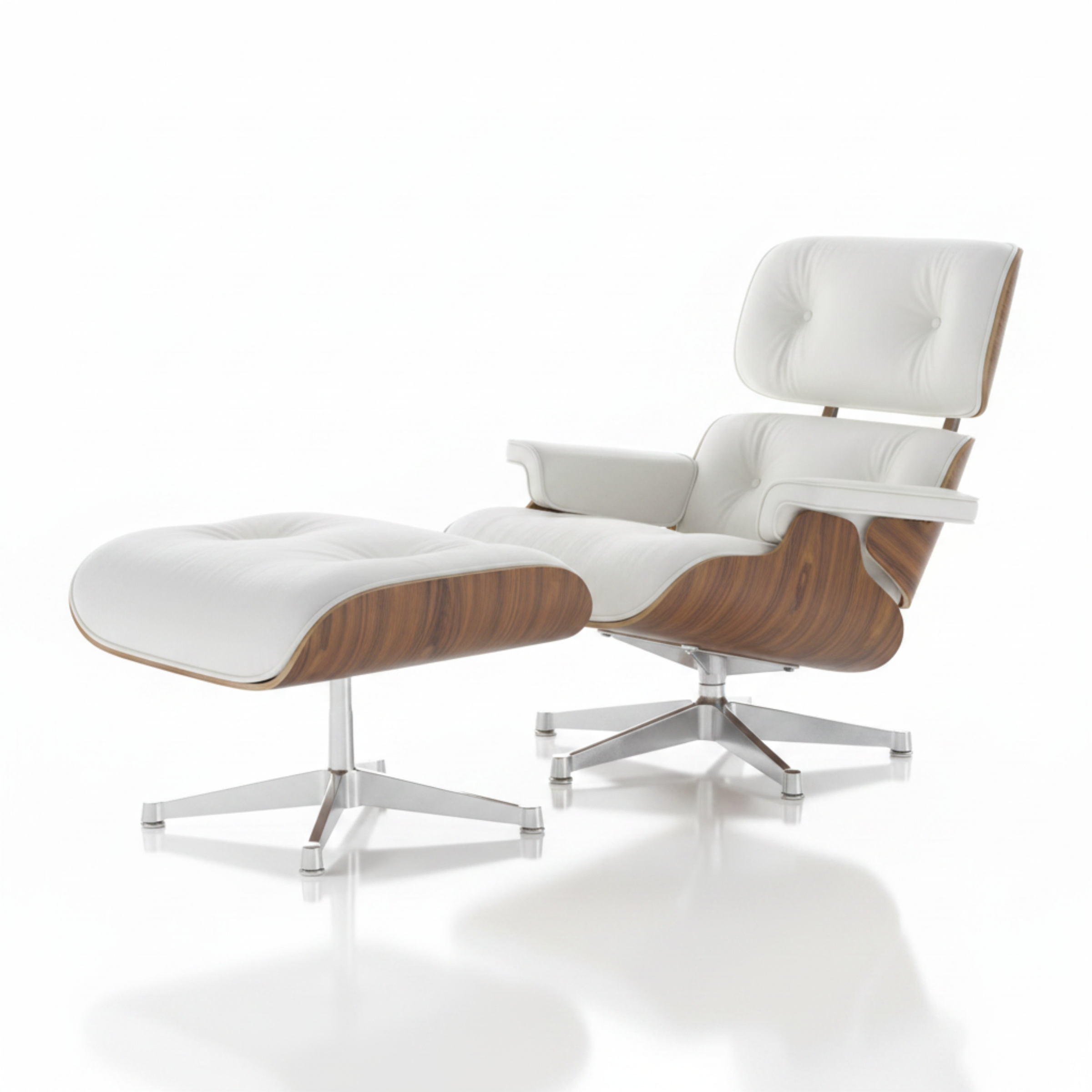 charles-eames-rose-wood-white-with chrome base