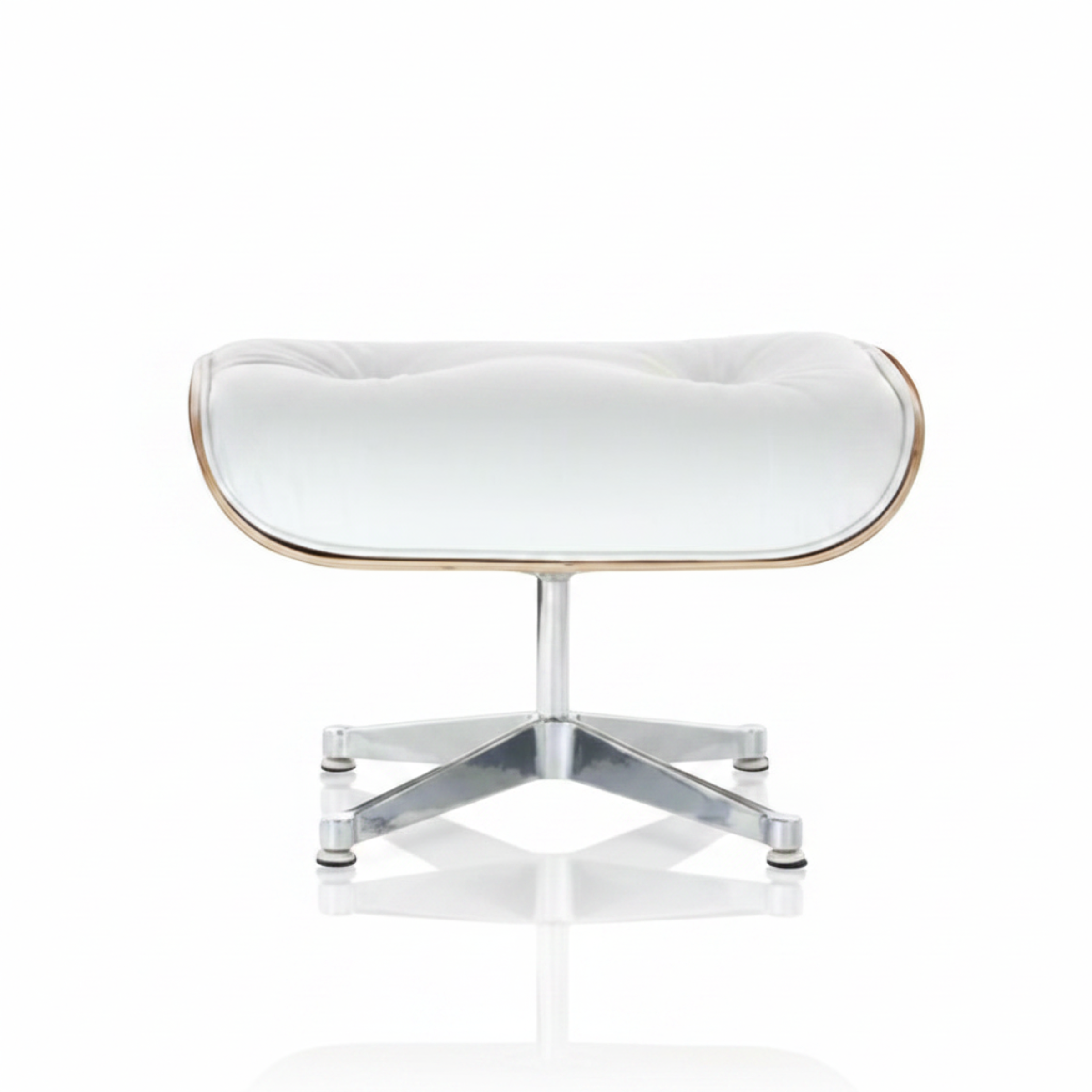 charles-eames-rose-wood-white with Chrome base 5