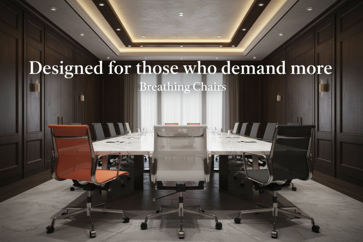 Eames Meshed Office Chairs in boardroom eames-mesh-office-chair-ea-117-low-back-banner
