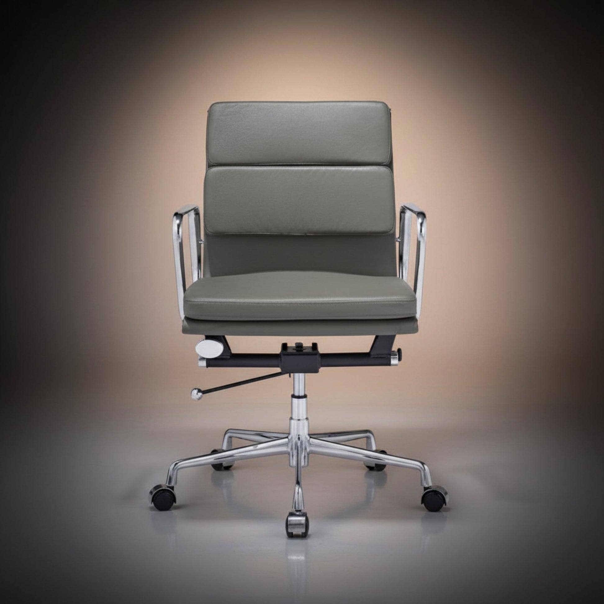Eames Stylish Soft Pad Office Chair EA 217 - Low Back dark grey - Aura Furnitures