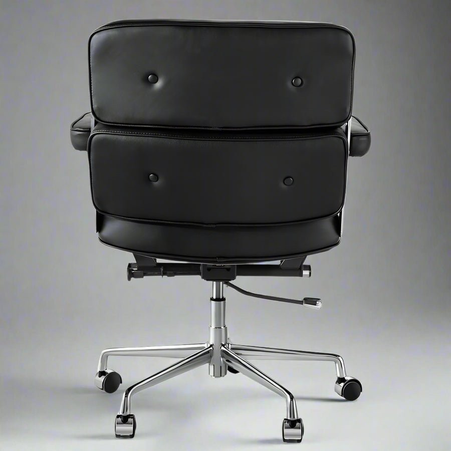 Eames Style Executive Office Chair - Black Leather ES104 – Aura