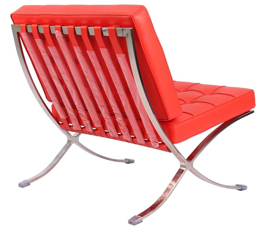 Mies Barcelona Pavilion Chair - Premium Italian Leather, Cream